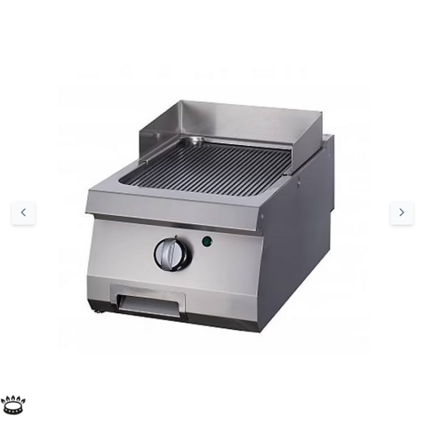  Βαρέως τύπου σχάρα με αυλακώσεις χρωμίου - αέριο - μονή μονάδα - 70cm Deep